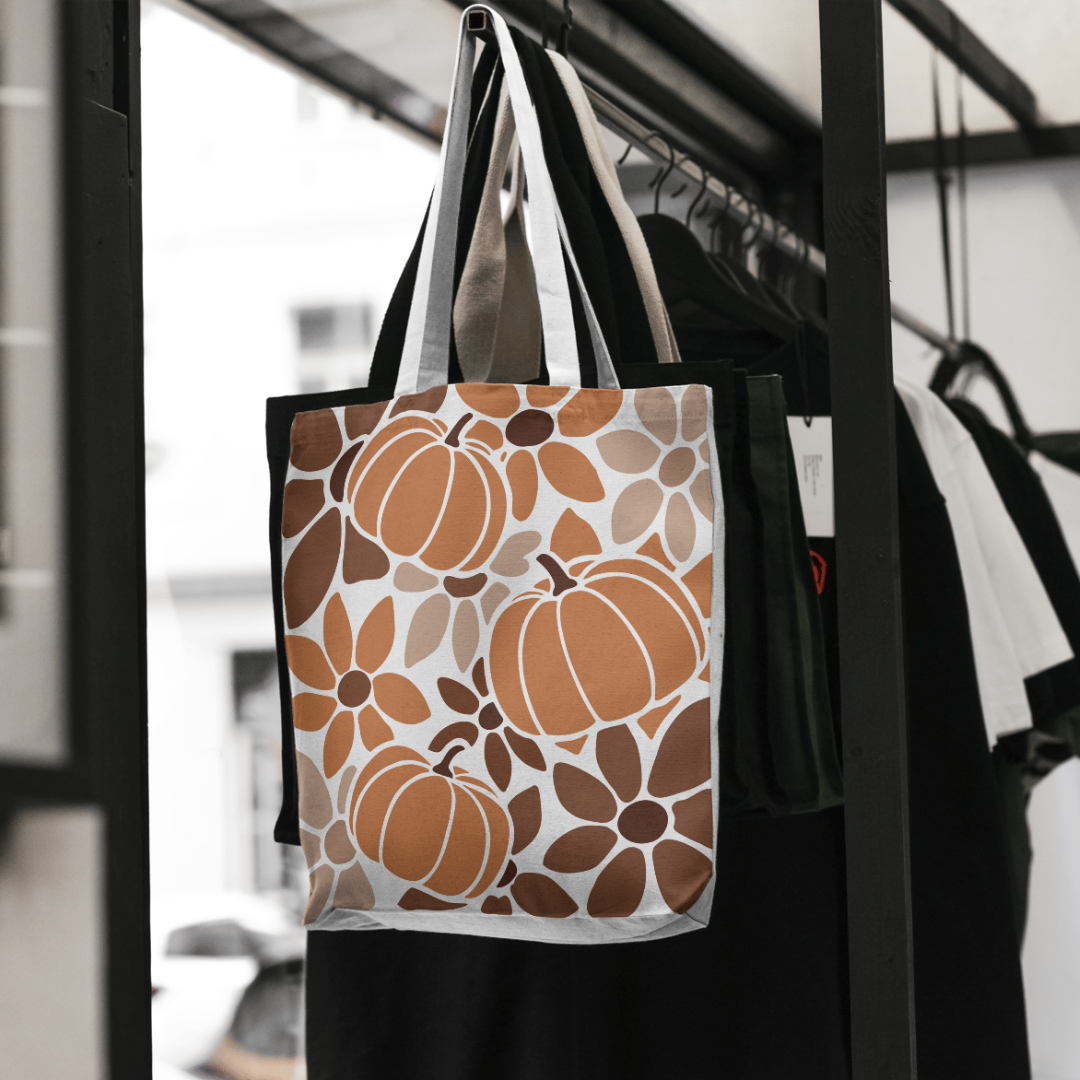 [PHYSICAL] Autumn Pumpkin Pattern Tote Bag