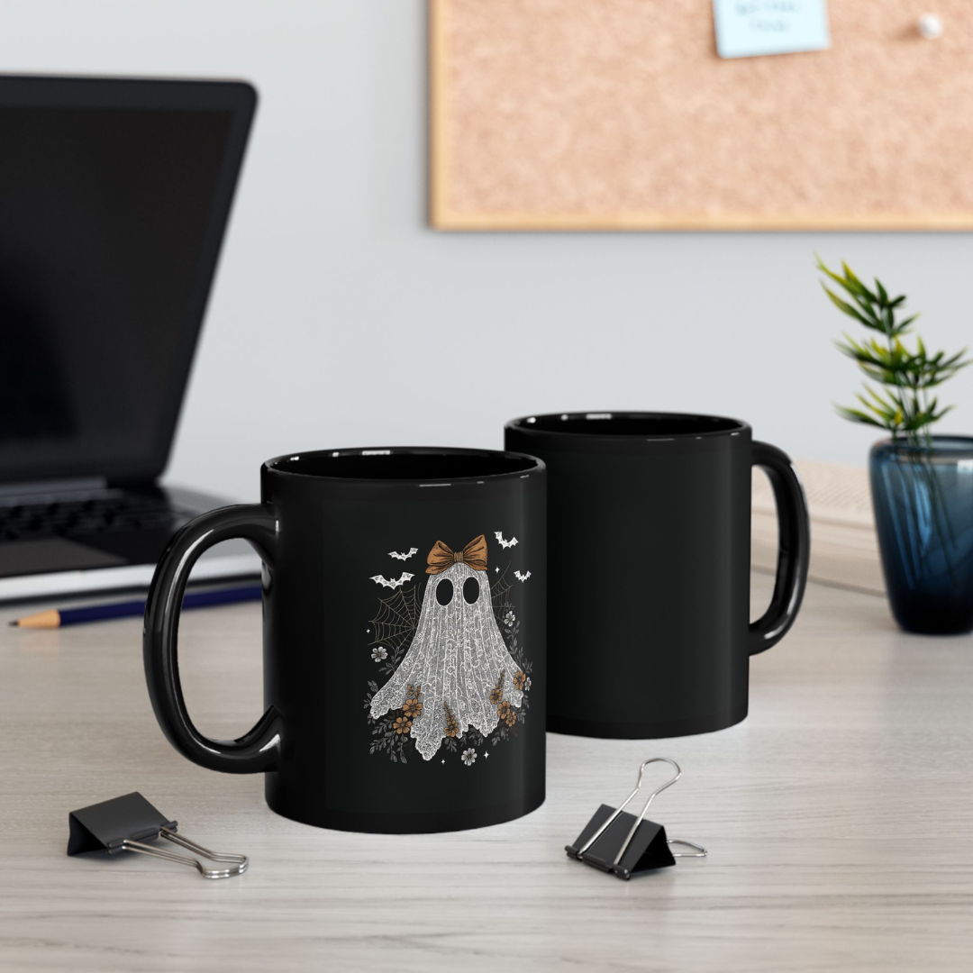 [PHYSICAL] Cozy Black Mug for Halloween