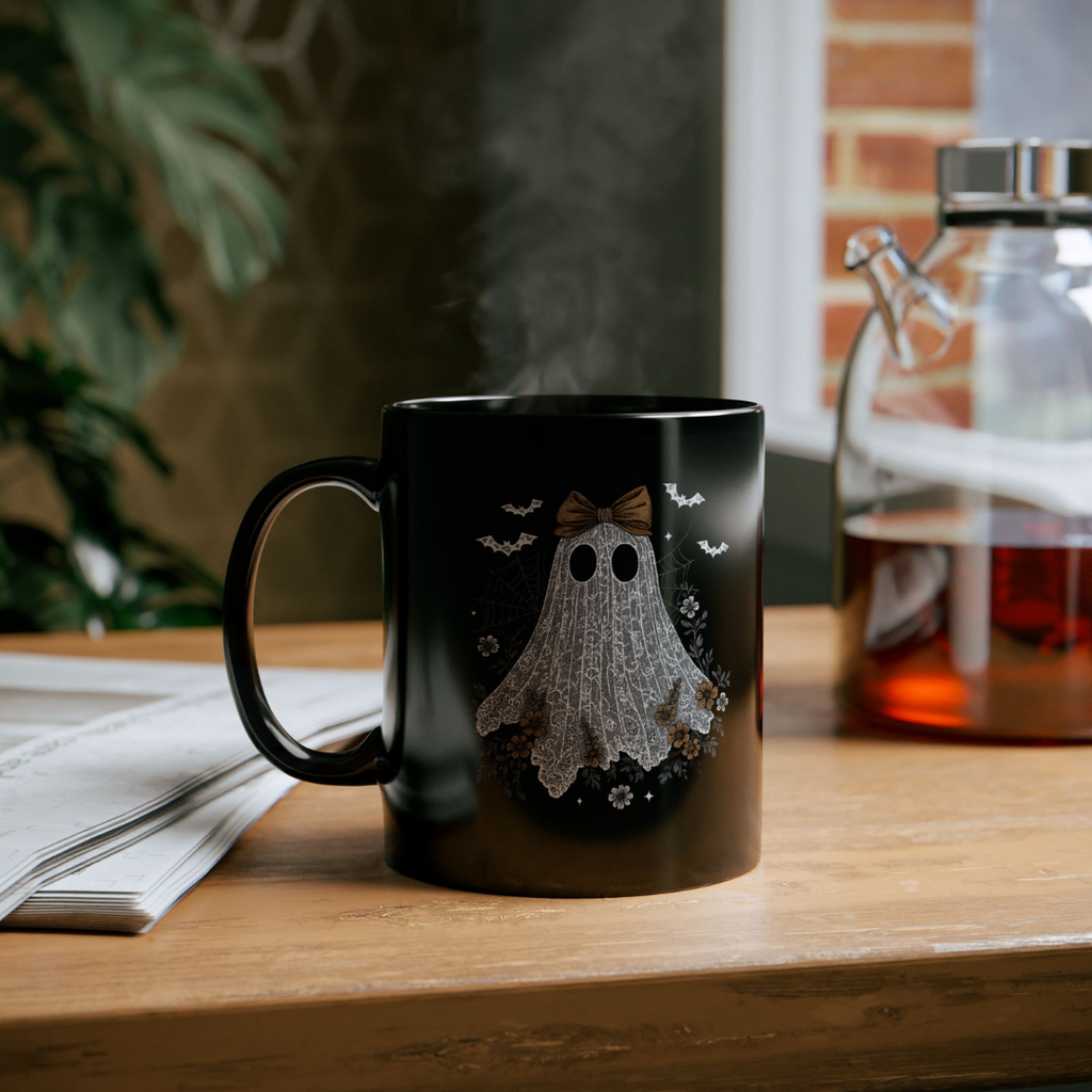 [PHYSICAL] Cozy Black Mug for Halloween