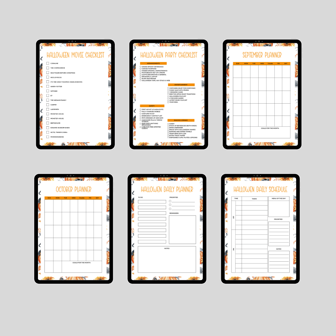 [DIGITAL] Halloween Digital Planner Printable