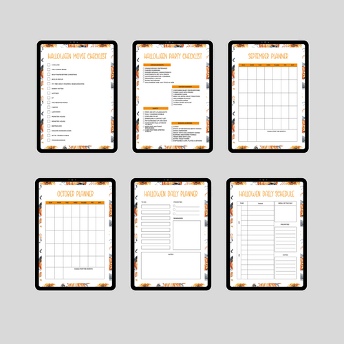 [DIGITAL] Halloween Digital Planner Printable