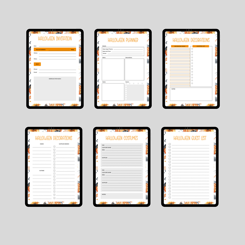 [DIGITAL] Halloween Digital Planner Printable