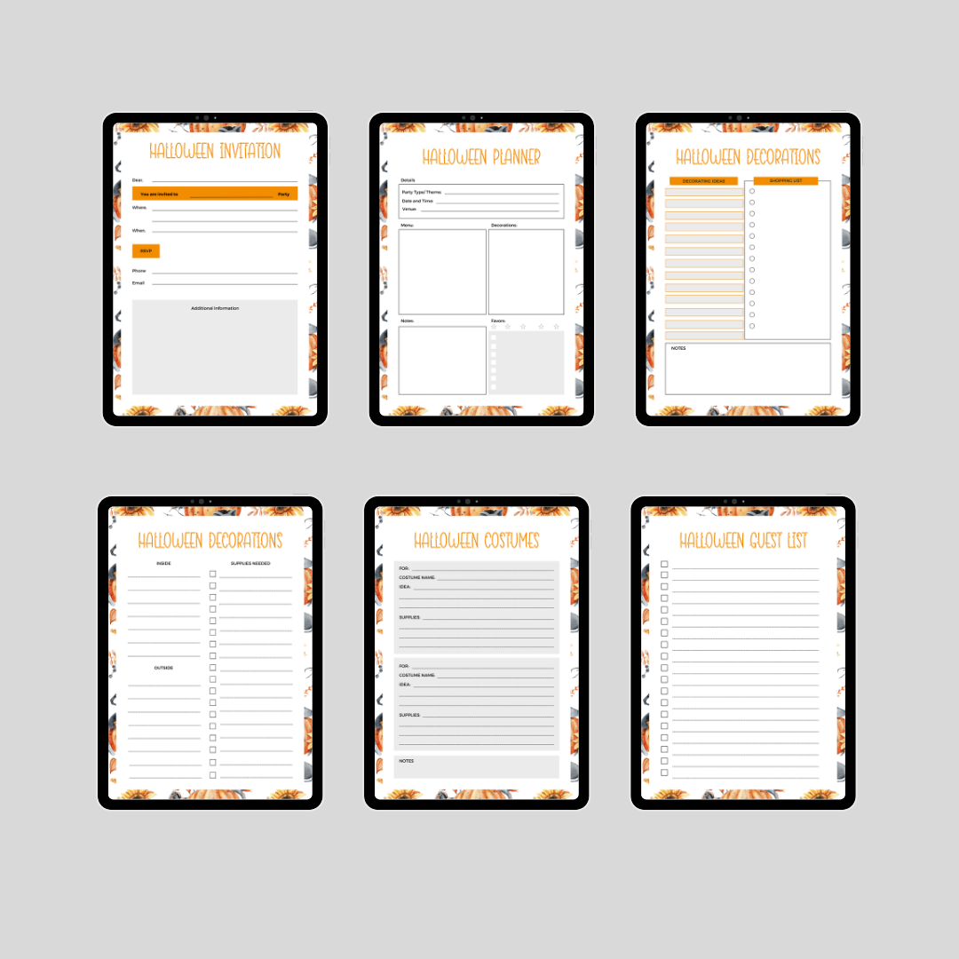 [DIGITAL] Halloween Digital Planner Printable