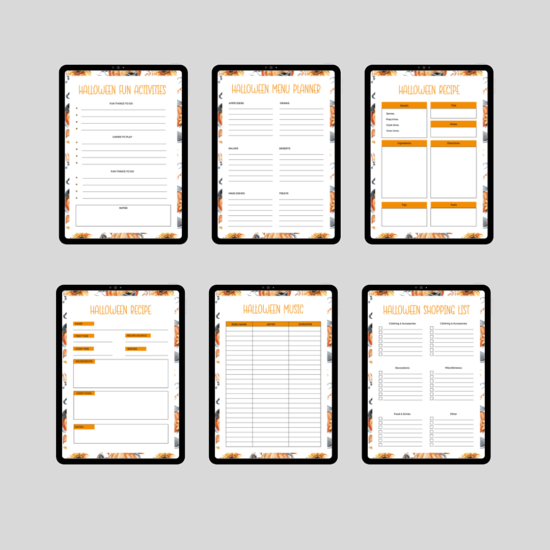 [DIGITAL] Halloween Digital Planner Printable