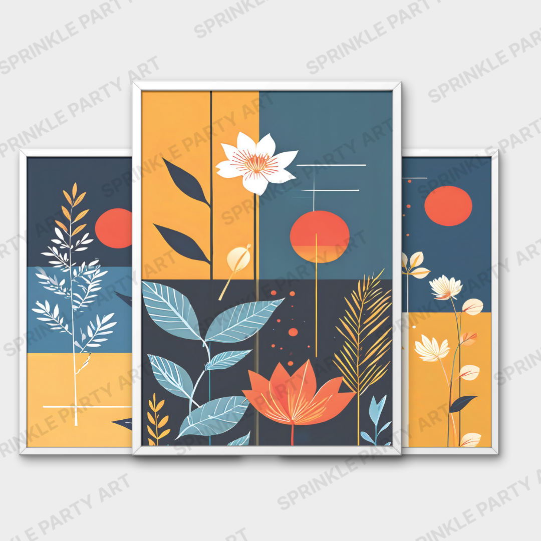 [DIGITAL] Floral Boho Modern Poster Wall Art
